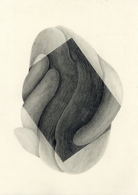 SQUEEZE #2, 2018, 42 x 29.1 cm, pencil on paper